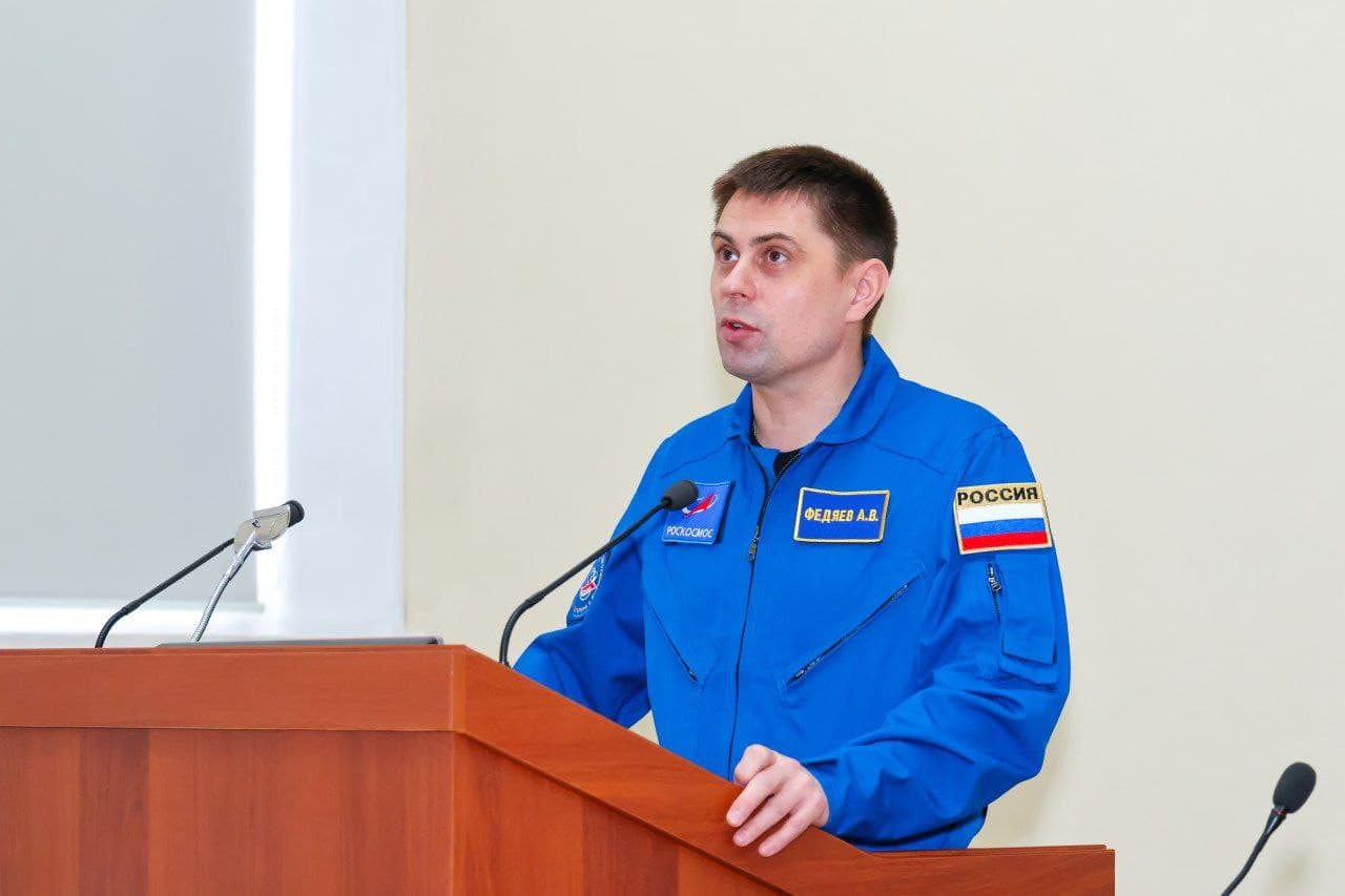 Космос ближе, чем кажется: студенты Университета Вернадского встретились с космонавтом-испытателем Андреем Федяевым
